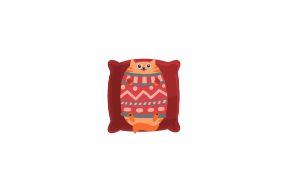 Cat Christmas Sweater Svg