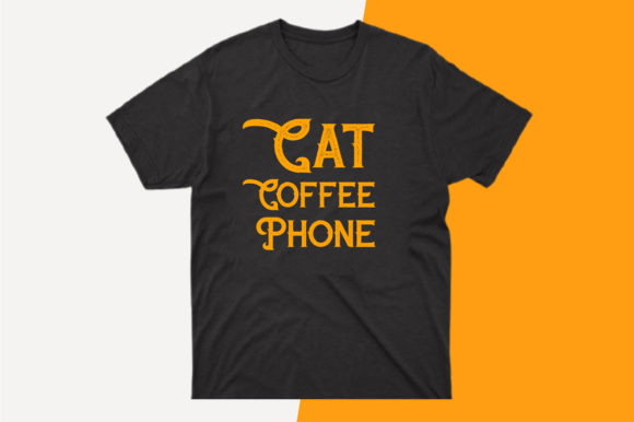 Cat Coffee Phone Svg Png Vector Design