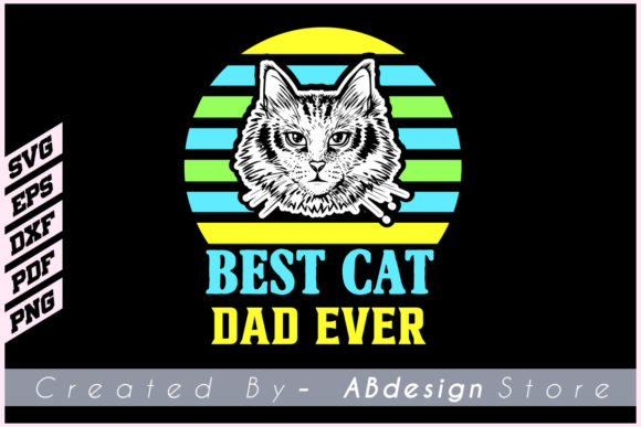 CAT DAD LOVER SVG T SHIRT DESIGN