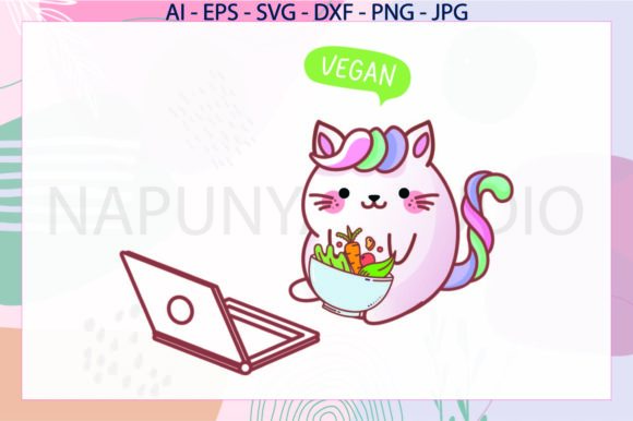 Cat Food Healthy Svg Unicorn
