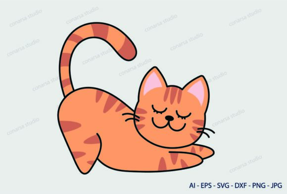 Cat Orange Meow Svg