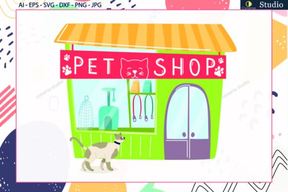 Cat Pet Shop Svg