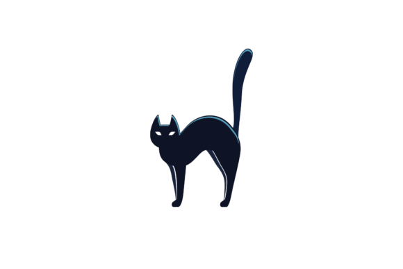 Halloween Cat Black Icon Svg