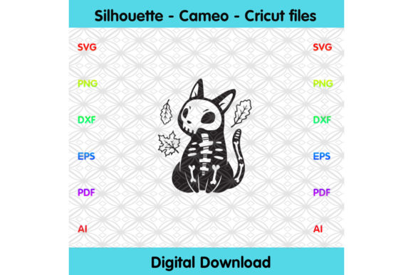 Skull Cat Halloween, Halloween Svg